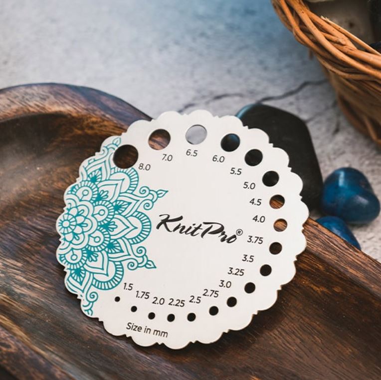 KnitPro Mindful adatu biezuma mērītājs (metāla)