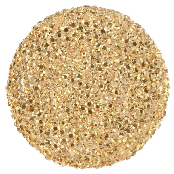 Sagos su kristalais 30mm (auksinė)