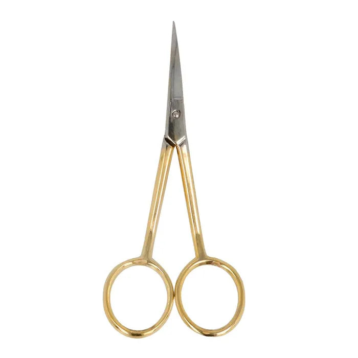 Madeira lenktos žirklės 9cm (auksinės)