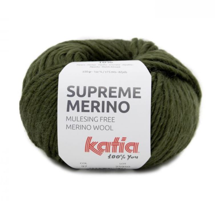 Katia Supreme Merino siūlai 50g (merino vilna, akrilanas)