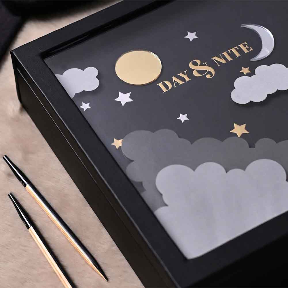 KnitPro Day & Nite virbalų keičiamu valu rinkinys dovanų dėžutėje