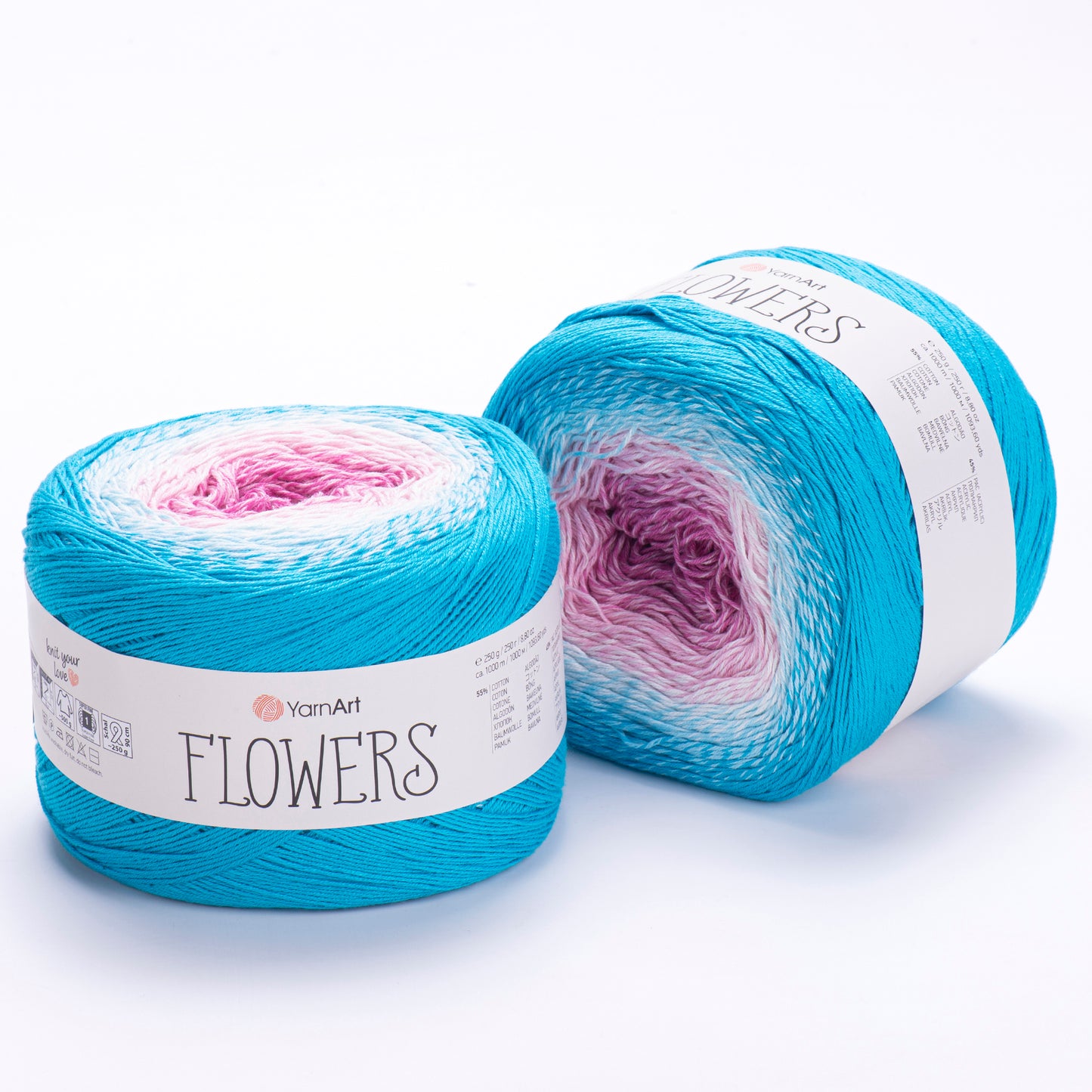 Пряжа YarnArt Flowers 250г (хлопок, акрил)