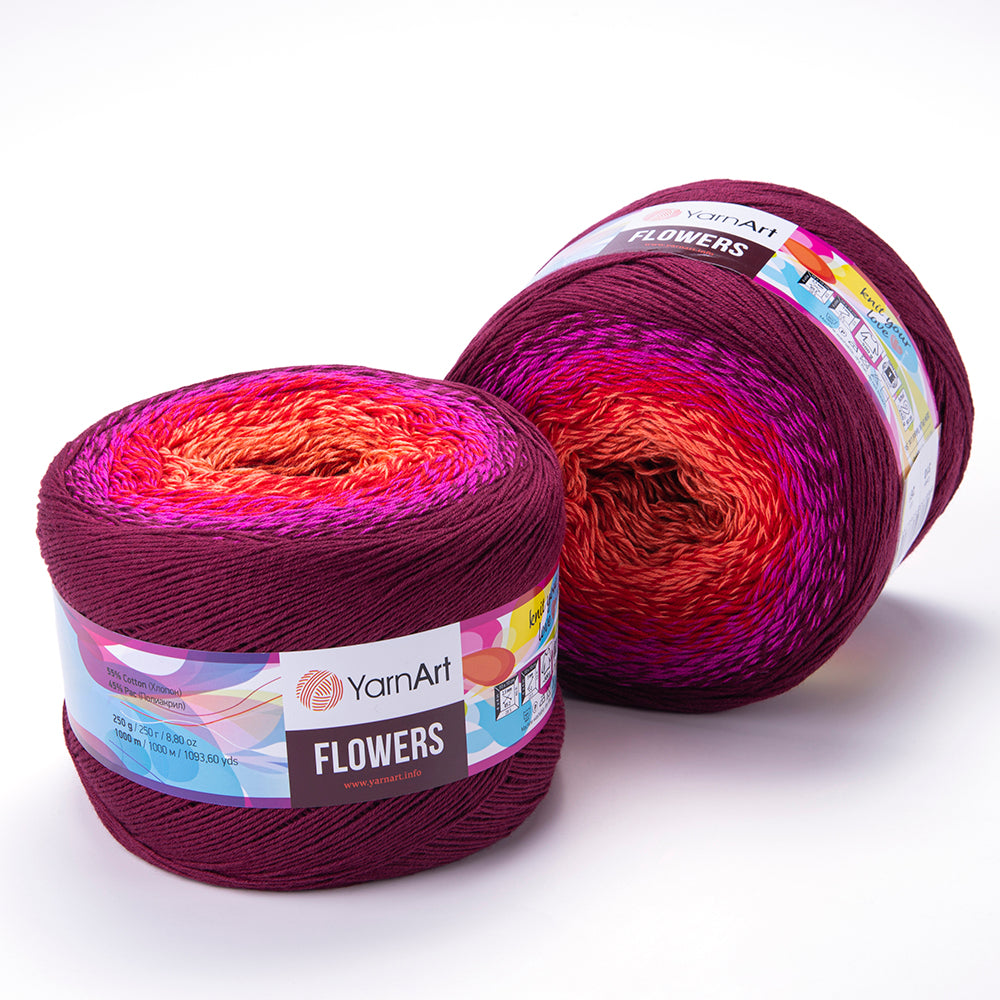YarnArt Flowers yarn 250g (cotton, acrylic)