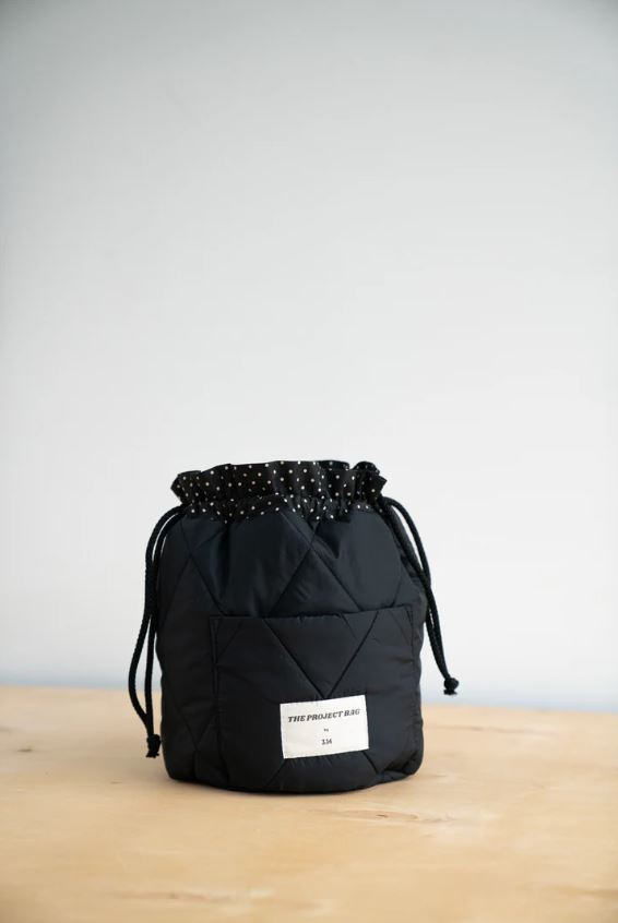 3.14 Black Project Bag (Mezgėjos krepšys)