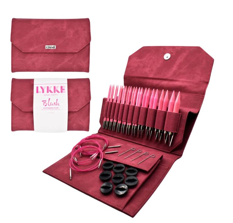 Lykke Blush 13cm medinių virbalų rinkinys keičiamu valu