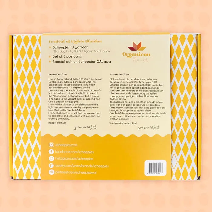 Scheepjes "Festival of Lights" siūlų dėžutė antklodei (medvilnė)