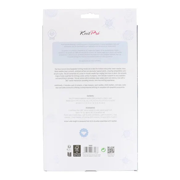 KnitPro Nova Regal virbalų rinkinys keičiamu valu 13cm