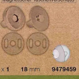 Milward 18mm magnetinis užsegimas krepšiams 1vnt.