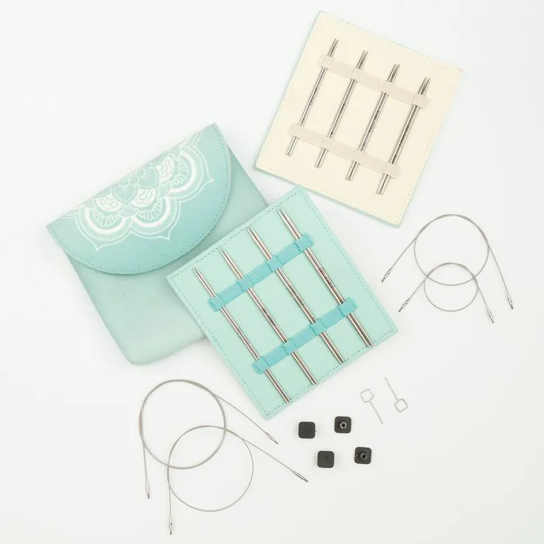 KnitPro Mindful Petite 10-13cm prisukamų virbalų rinkinys (Midi)
