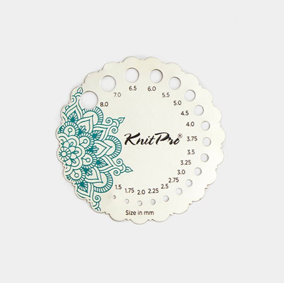 KnitPro Mindful adatu biezuma mērītājs (metāla)