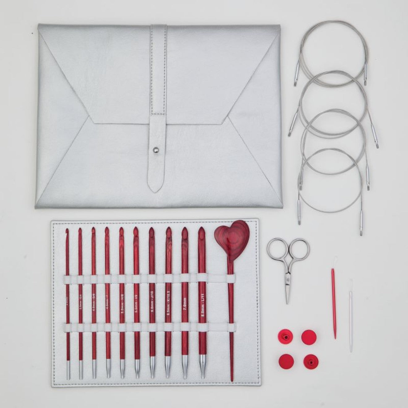 KnitPro Amore Tunisian vąšelių rinkinys (Lmited Edition)