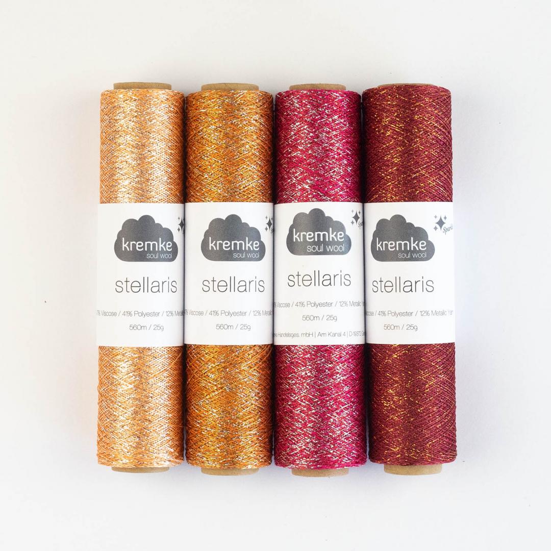 Kremke Stellaris 25g (viskozė, poliesteris, metalizuotas pluoštas)