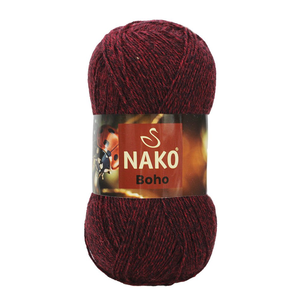 Пряжа NAKO Boho для носков 100г (шерсть, полиамид)