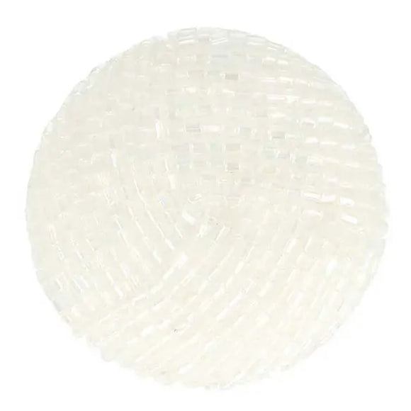 Rankų darbo sagos su karoliukais 15mm-40mm (baltos)