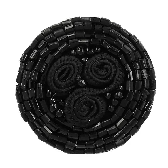 Plastikinės juodos sagos 25mm (passementerie)