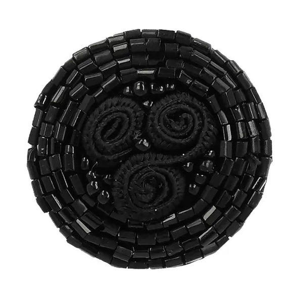 Plastikinės juodos sagos 25mm (passementerie)
