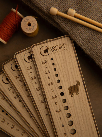 Cardiff liniuotė virbalų storiui matuoti