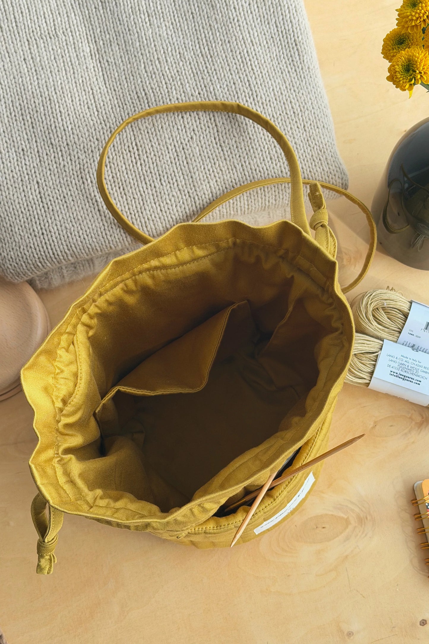 3.14 Honey Project Bag (Mezgėjos krepšys)