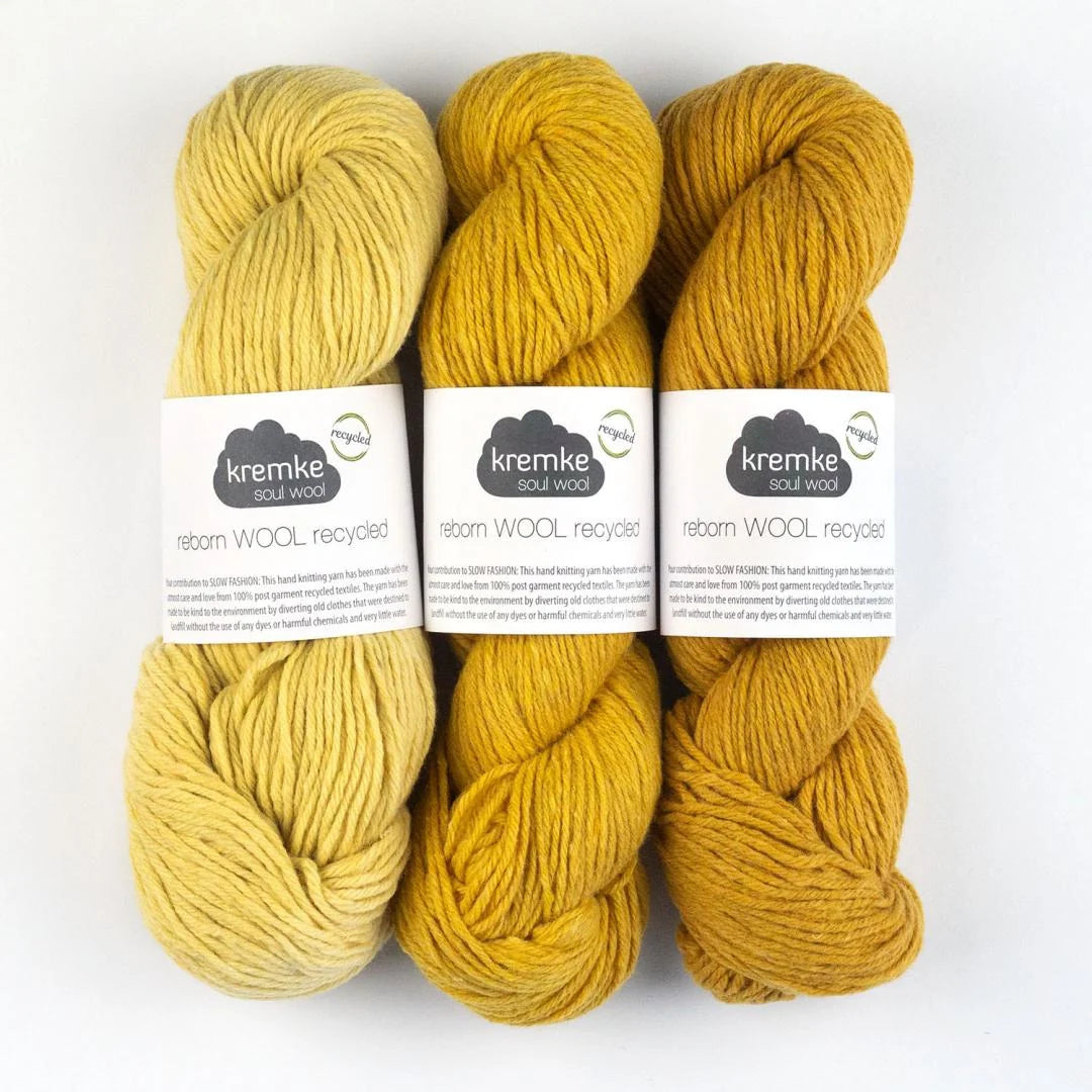 Kremke Reborn Wool Recycled 100g (vilna, poliesteris, nailonas)