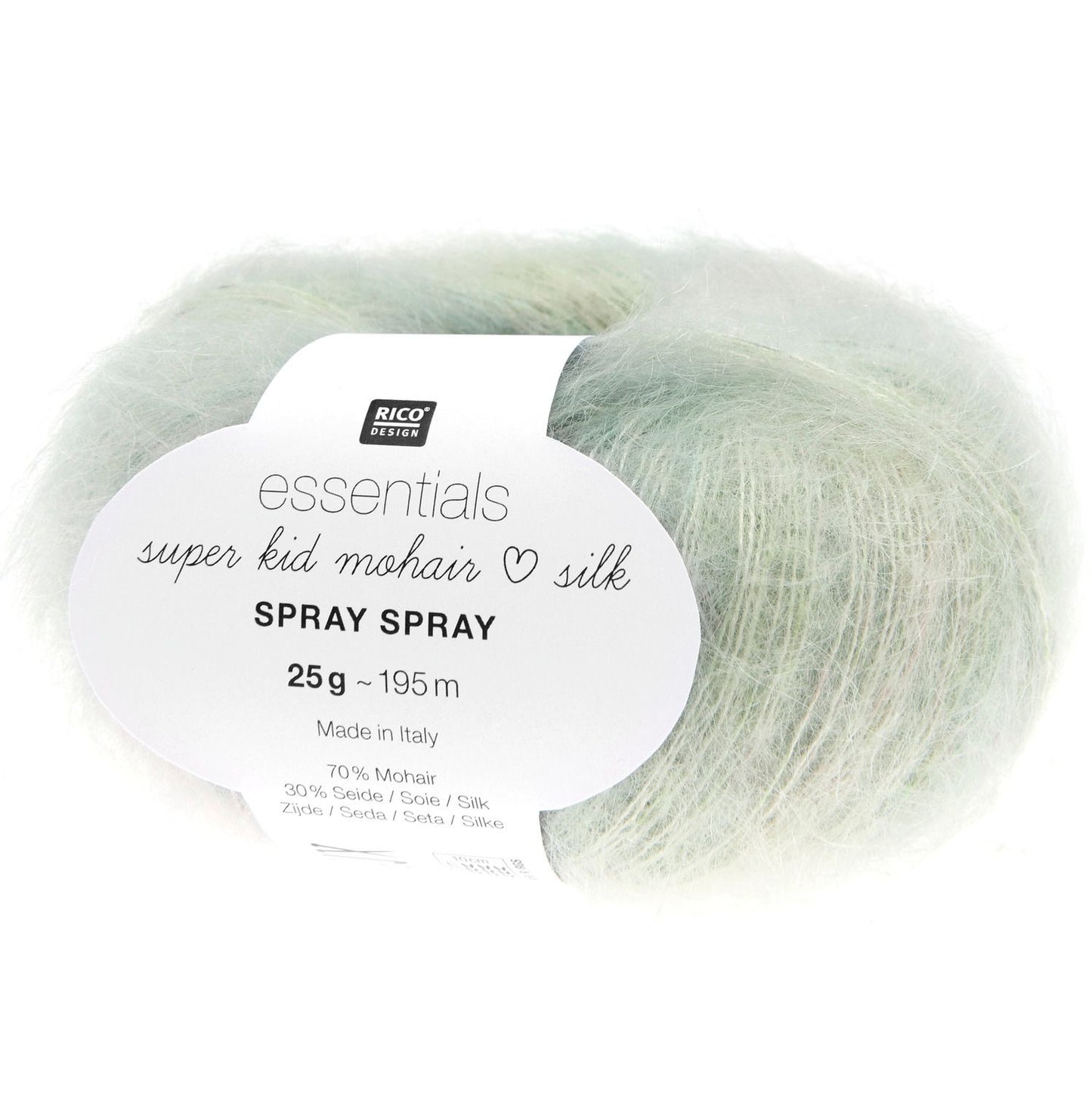 Rico Design Essentials Super Kid Mohair - SPRAY SPRAY (mohera, šilkas)