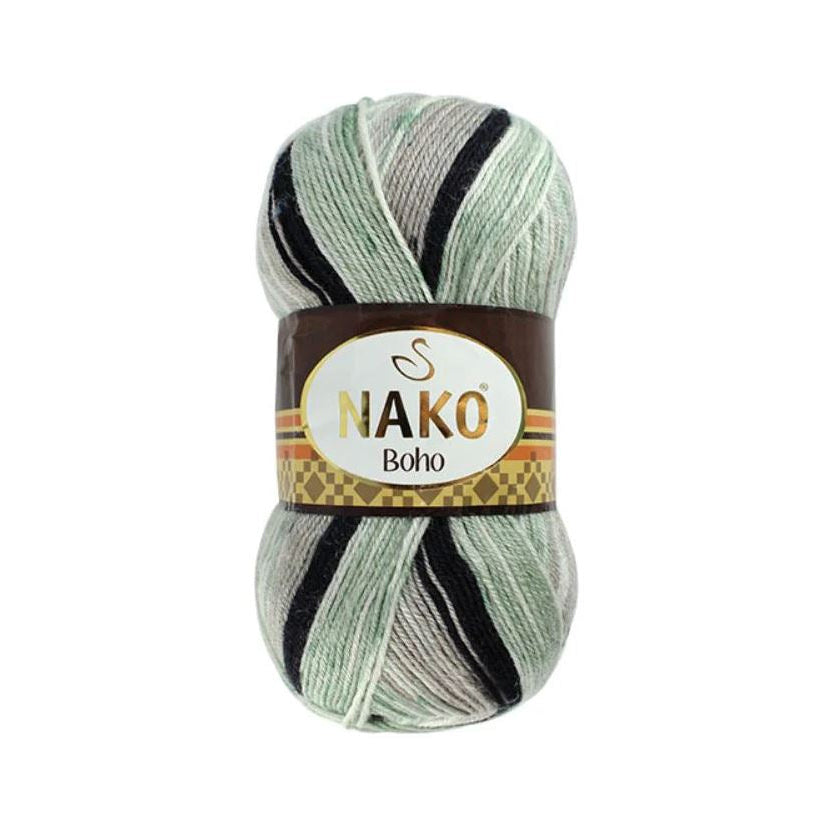 NAKO Boho knitting yarn for socks 100g (wool, polyamide)