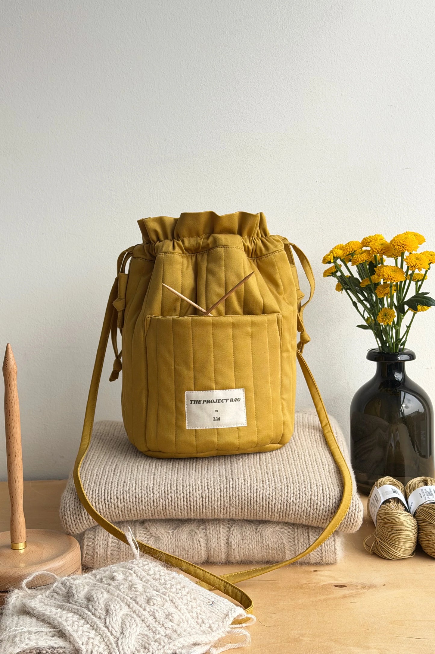 3.14 Honey Project Bag (Mezgėjos krepšys)