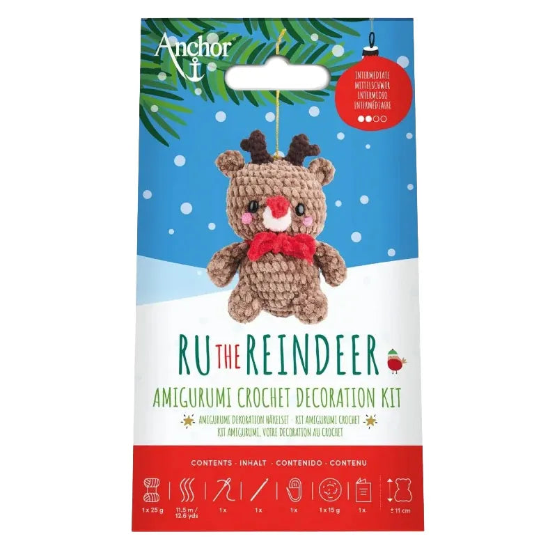 Anchor Amigurumi nėrimo rinkinys "Kalėdinis žaisliukas" 1vnt.