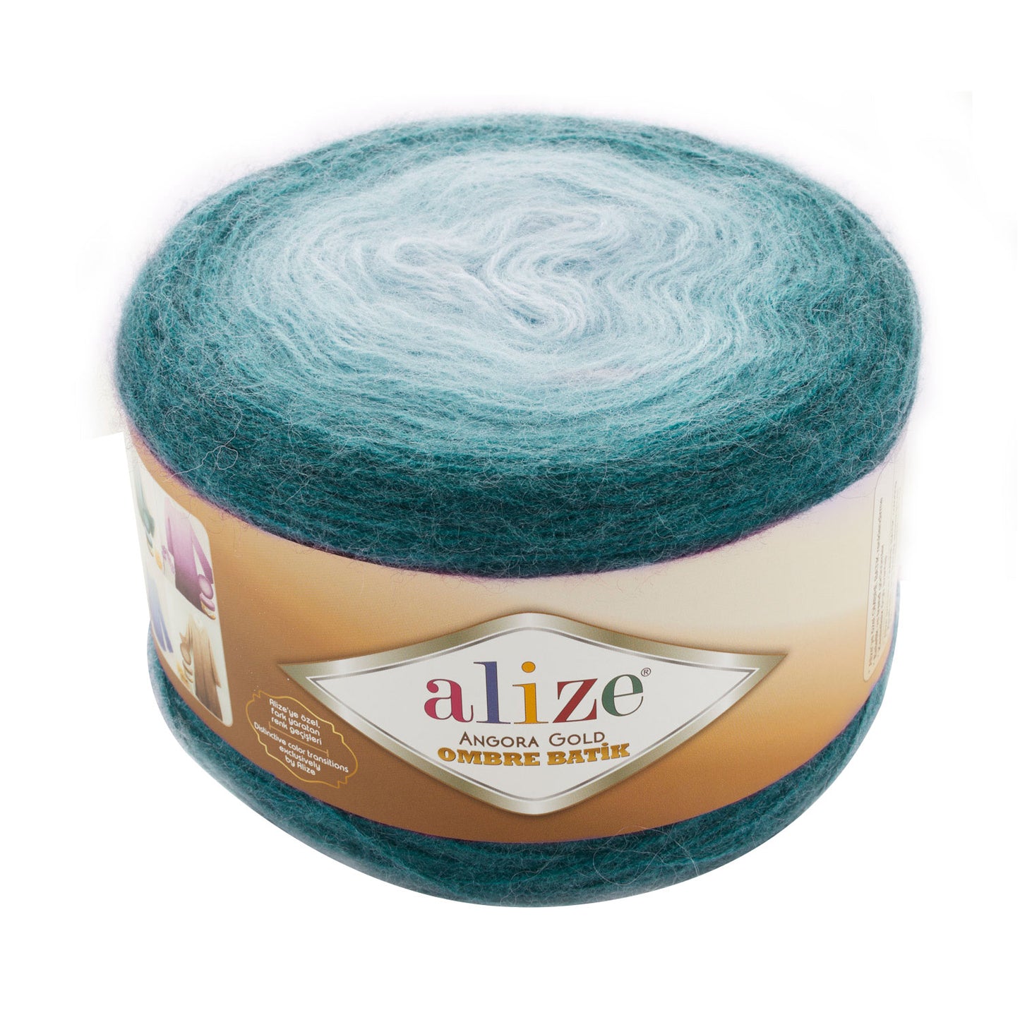 Alize Angora Gold Ombre Batik siūlai 150g (vilna, akrilanas)