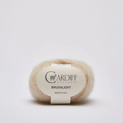 Cardiff Brushlight mezgimo siūlai 25g (kašmyras, šilkas)