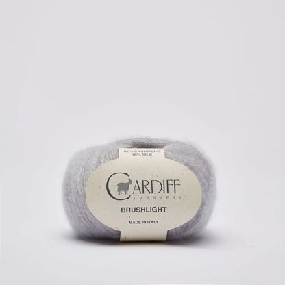 Cardiff Brushlight mezgimo siūlai 25g (kašmyras, šilkas)
