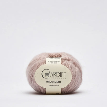 Cardiff Brushlight mezgimo siūlai 25g (kašmyras, šilkas)