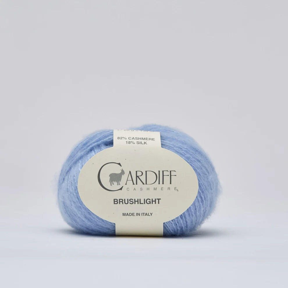 Cardiff Brushlight mezgimo siūlai 25g (kašmyras, šilkas)