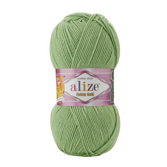 Alize Cotton Gold mezgimo siūlai 100g (medvilnė, akrilanas) - Pasaulio Siūlai