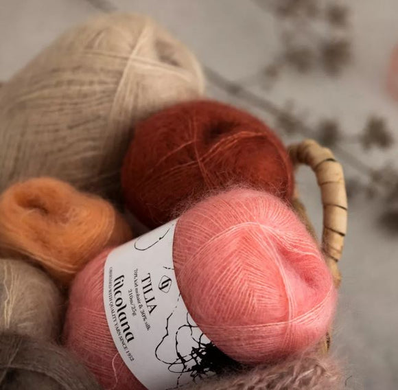 Filcolana Tilia siūlai 25g (mohera, šilkas)