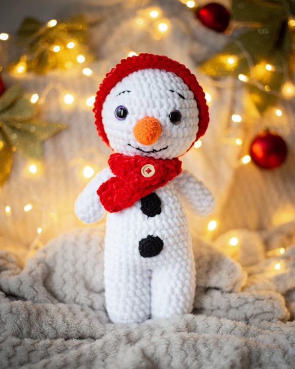 Kalėdinis rankų darbo pliušinis besmegenis 35cm - Pasaulio Siūlai