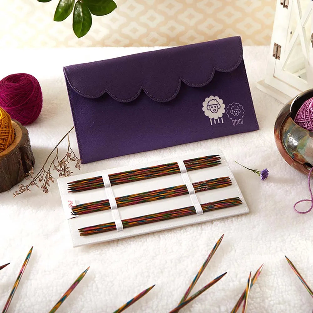 KnitPro Symfonie medinių virbalų rinkinys kojinėms 20cm