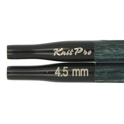 KnitPro Denim trumpi mediniai prisukami virbalai 5cm