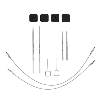 KnitPro Mindful Petite Combo prisukami virbalai 5cm ir 7.5cm su valais (2vnt.)