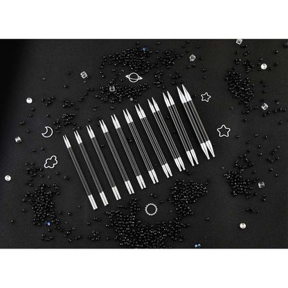 KnitPro Karbonz Elan 13cm virbalų rinkinys keičiamu valu