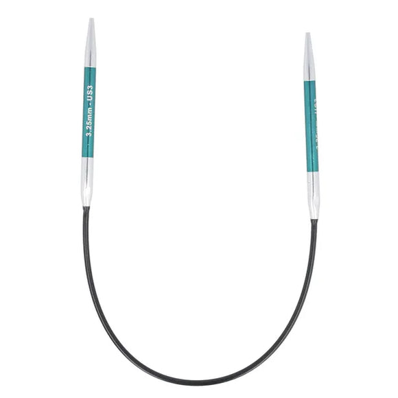 KnitPro Zing trumpi mezgimo virbalai su valu 22.5cm