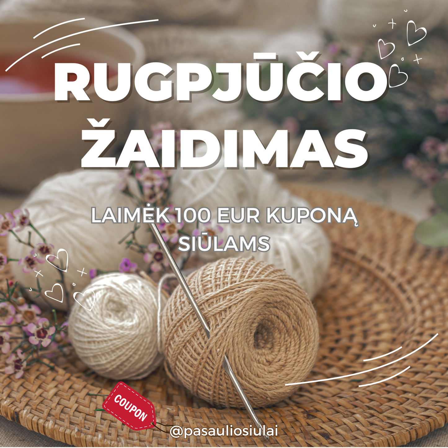 Siūlų dėžutė - Rugpjūtis 2026