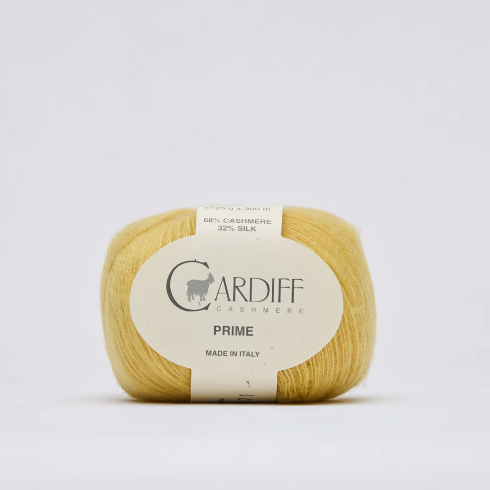 Cardiff PRIME mezgimo siūlai 25g (kašmyras, šilkas)