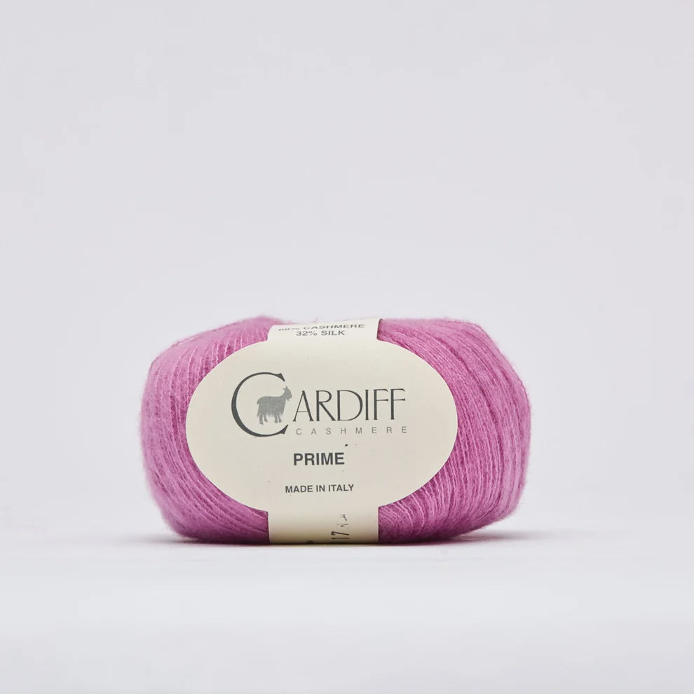 Cardiff PRIME mezgimo siūlai 25g (kašmyras, šilkas)