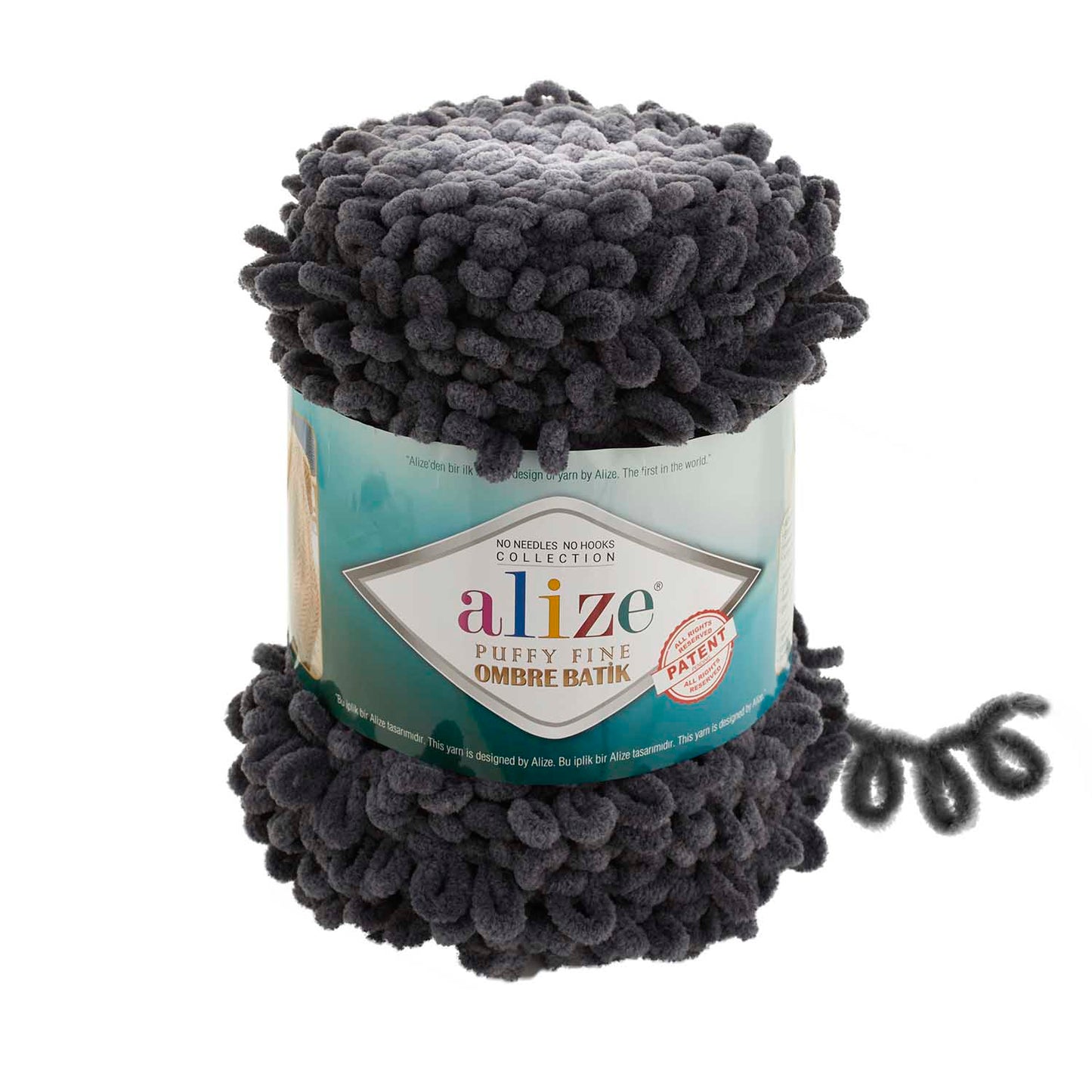 Alize Puffy Fine Ombre Batik siūlai 500g (mikropoliesteris)