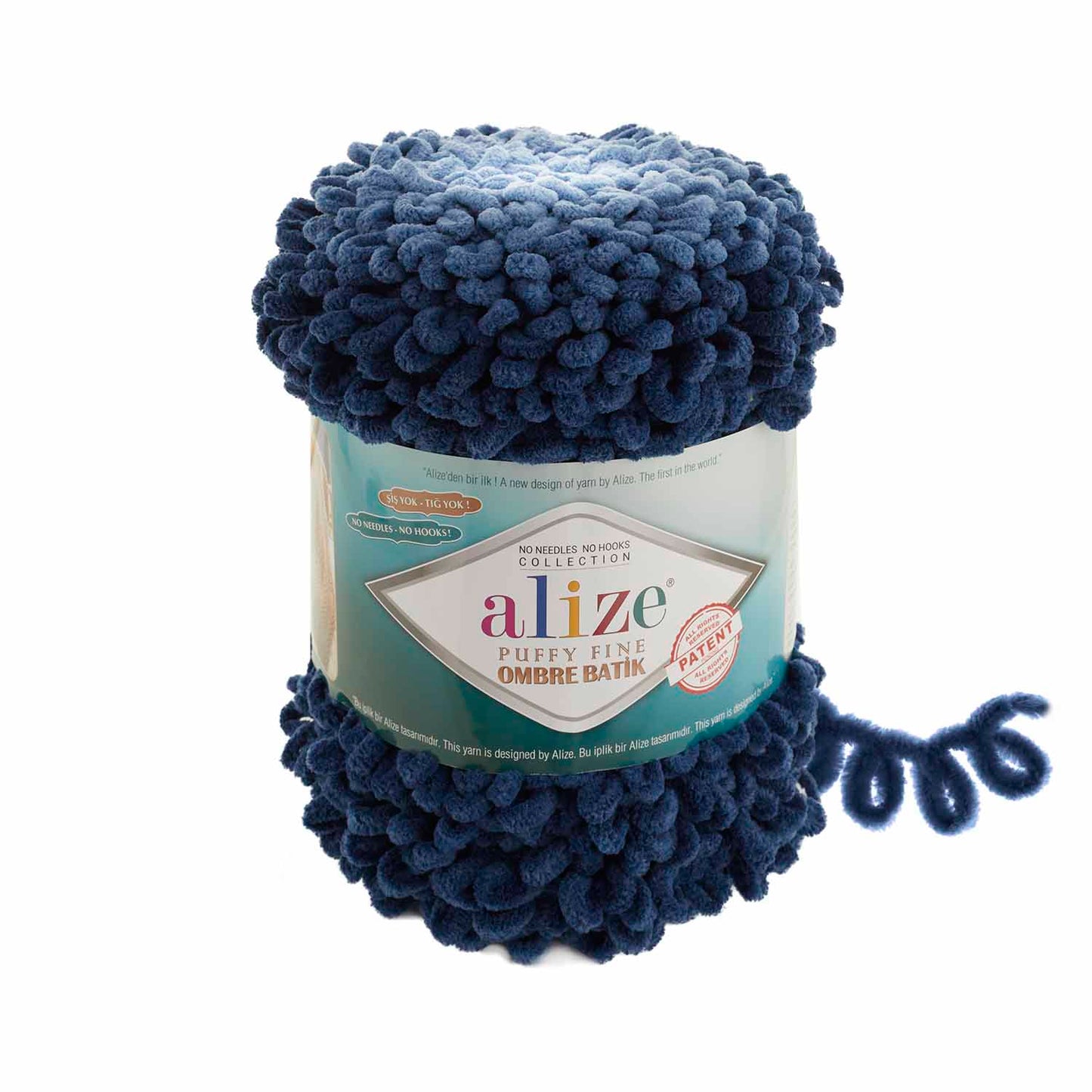 Alize Puffy Fine Ombre Batik siūlai 500g (mikropoliesteris)