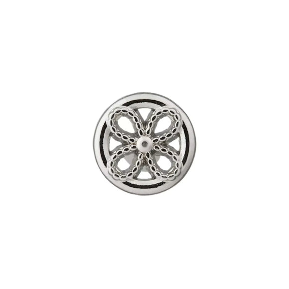 Metalinės sagos su ausele 9mm (sidabrinės)