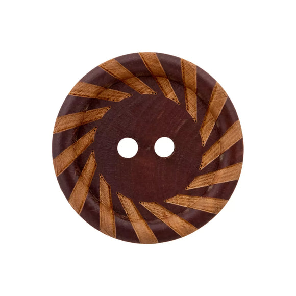 Medinės sagos 12mm-23mm (dark brown)