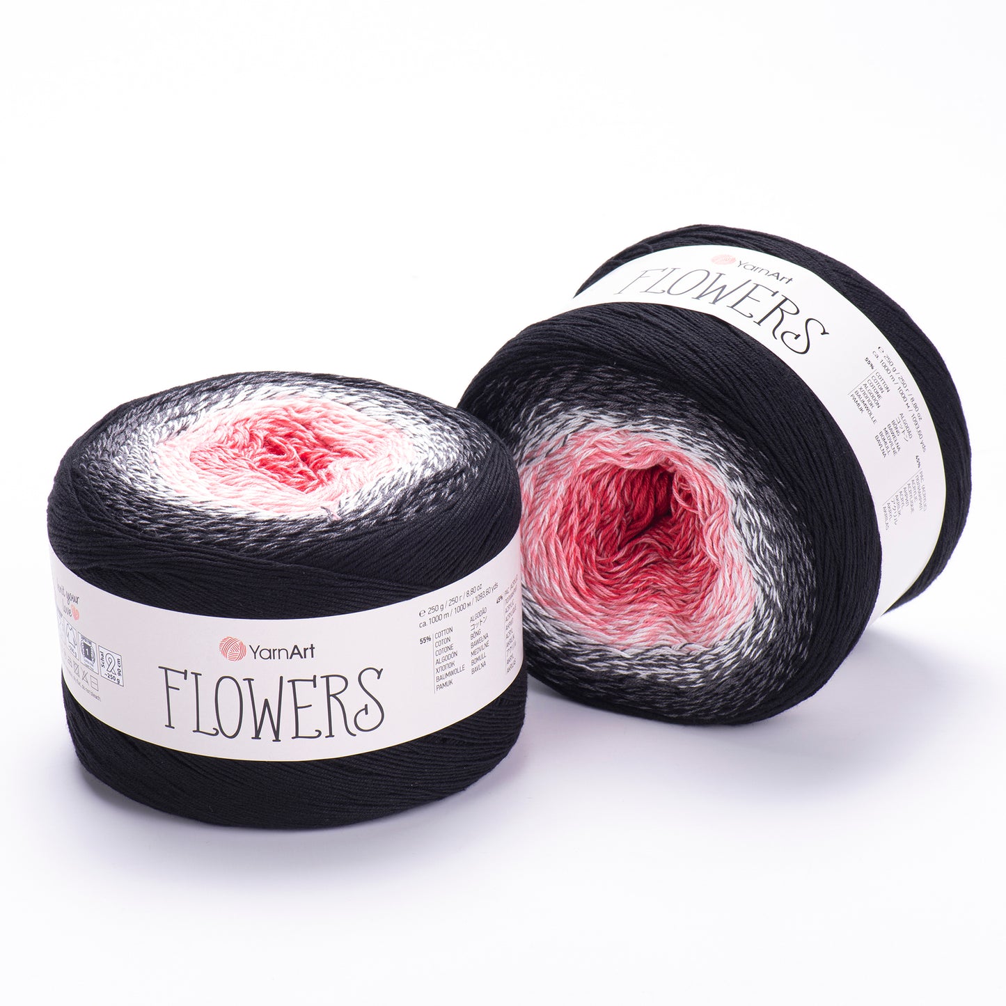 YarnArt Flowers diegi 250g (kokvilna, akrils)