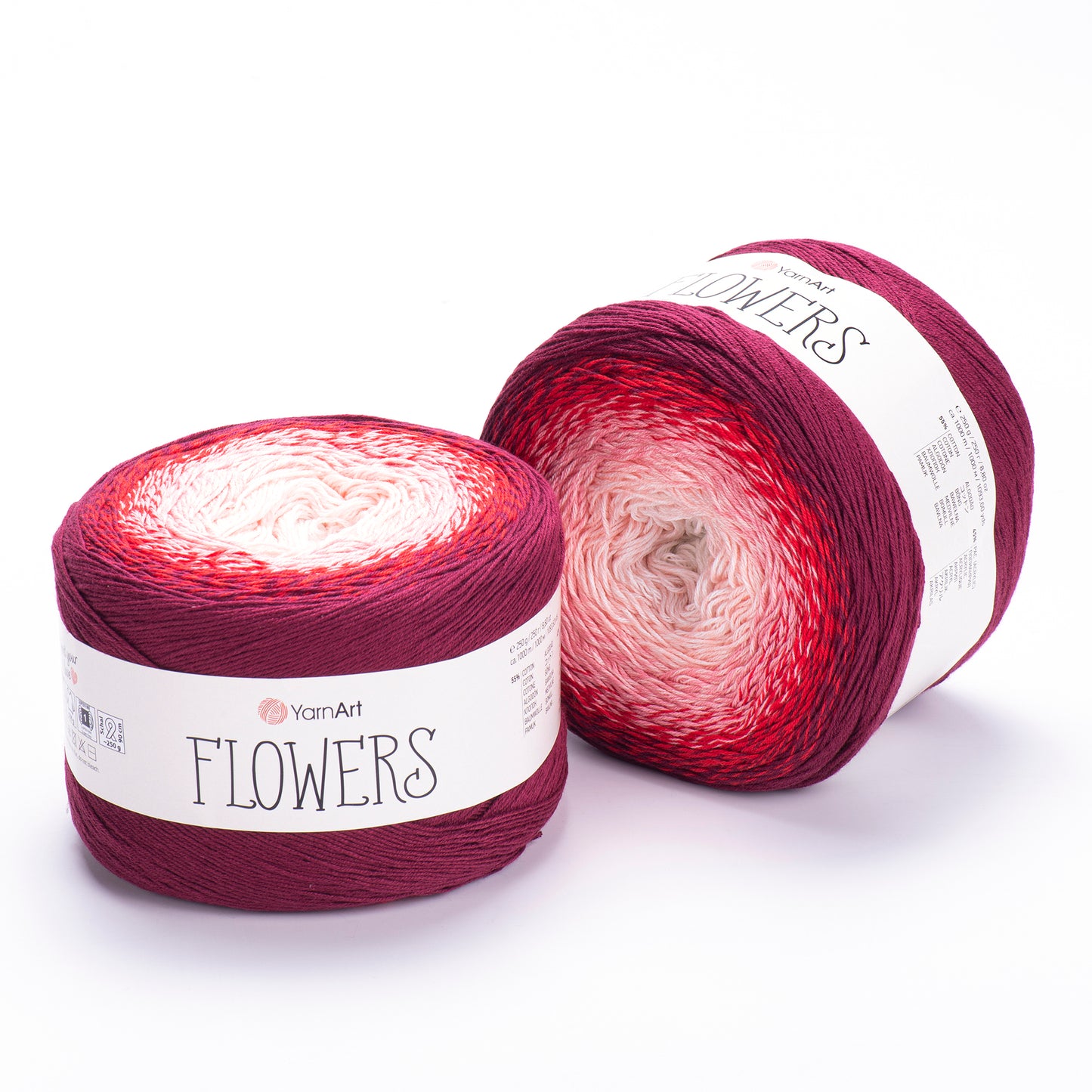 YarnArt Flowers diegi 250g (kokvilna, akrils)