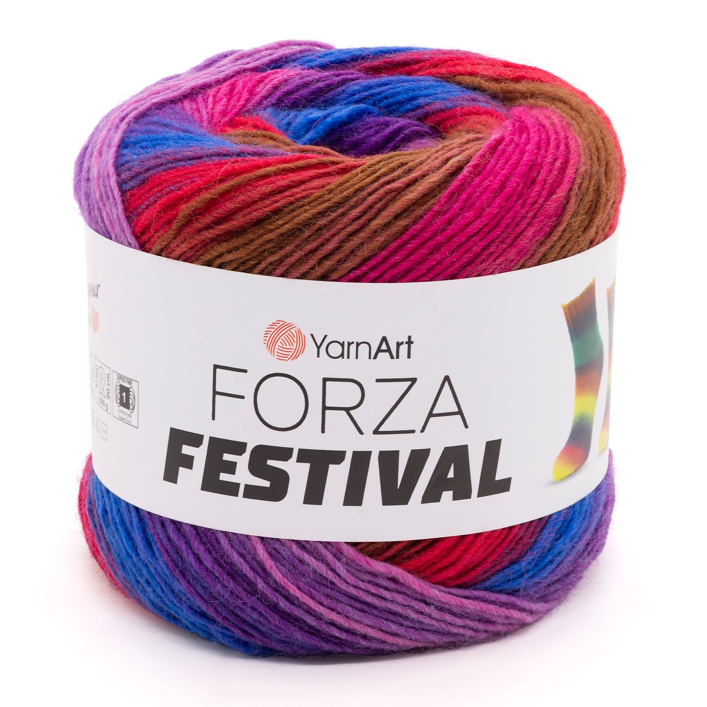 YarnArt Forza Festival siūlai 100g (vilna, poliamidas)